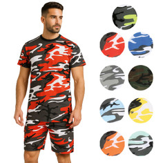 Men’s 2-Piece Slim Fit Camo T-Shirt & Shorts Set product